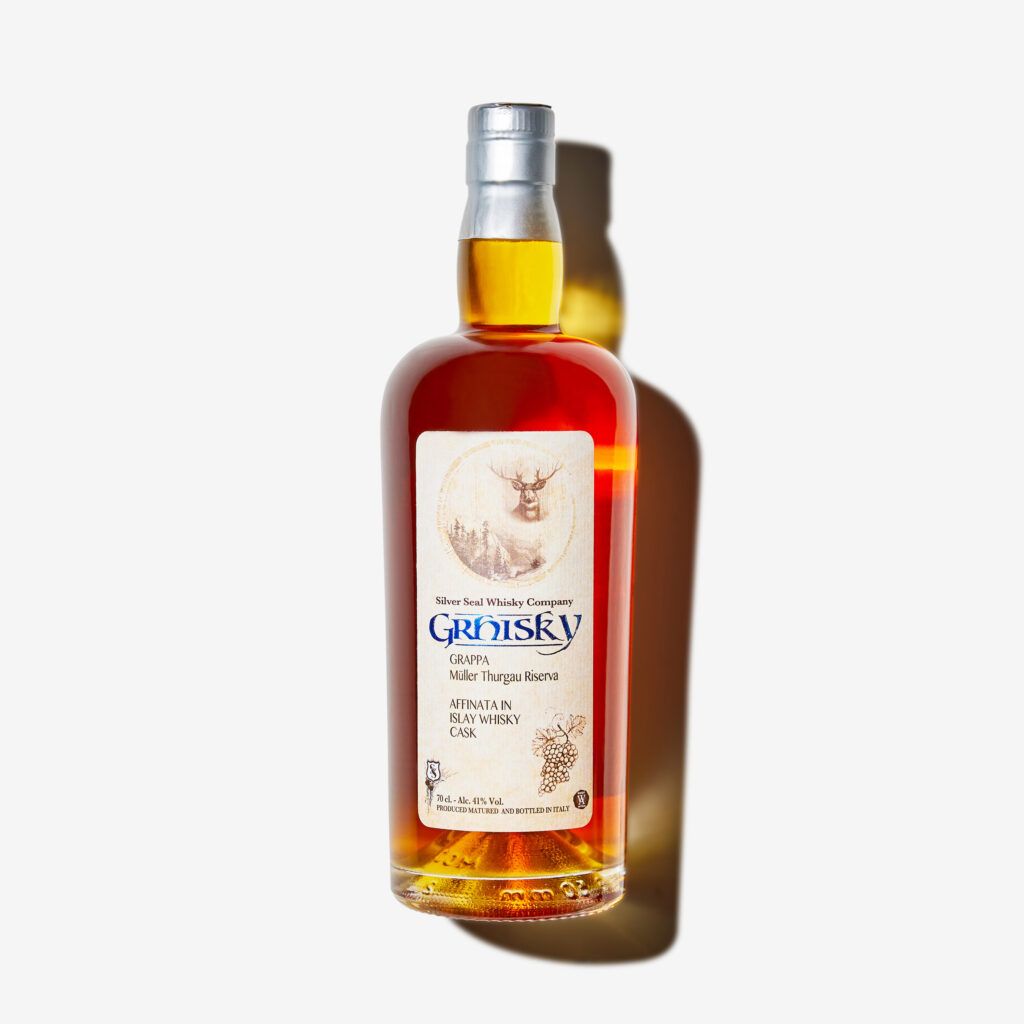 Grappa Grhisky Riserva Muller Thurgau 2016 41% Age in Islay cask