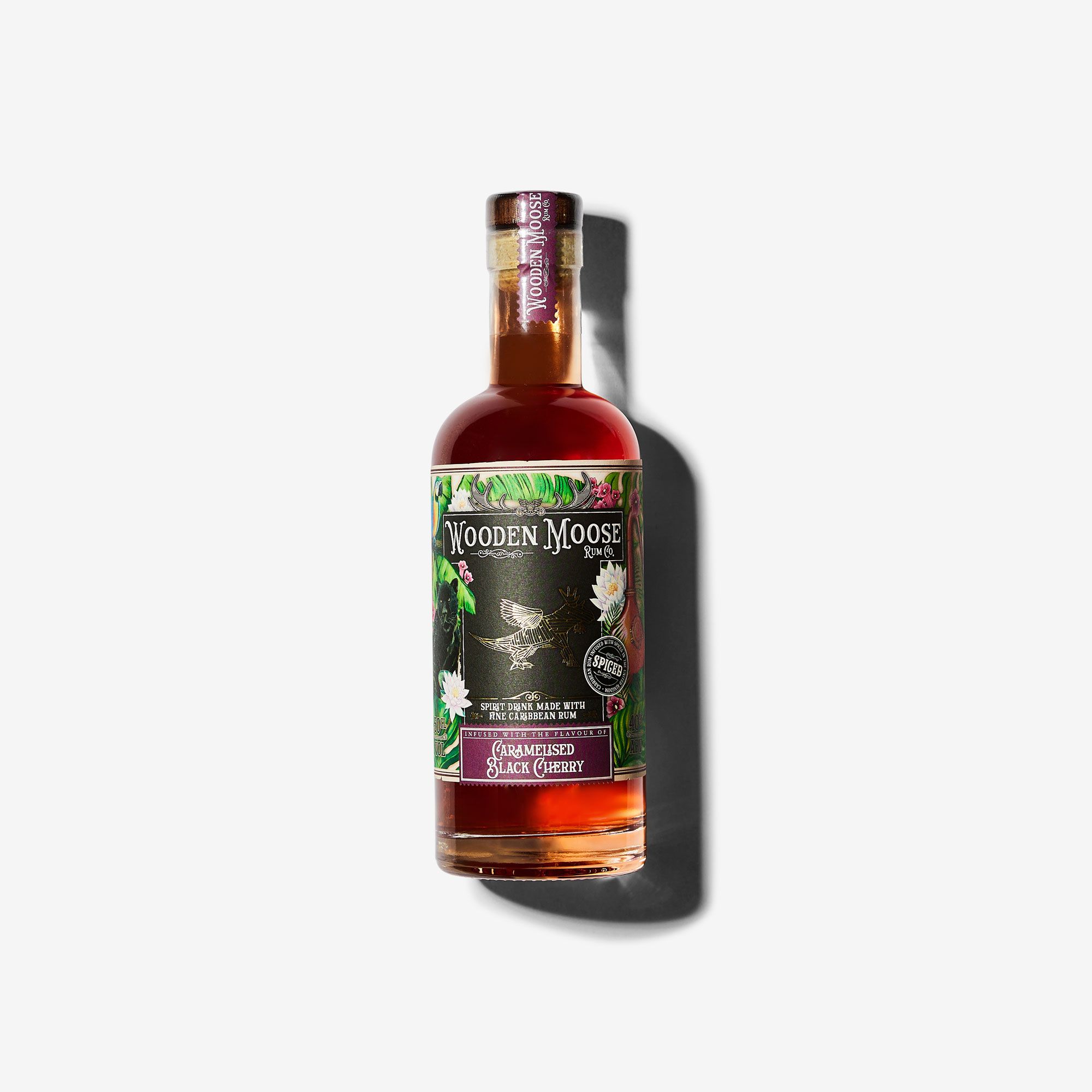 Billede af Wooden Moose Caramelised Black Cherry Spiced Rum