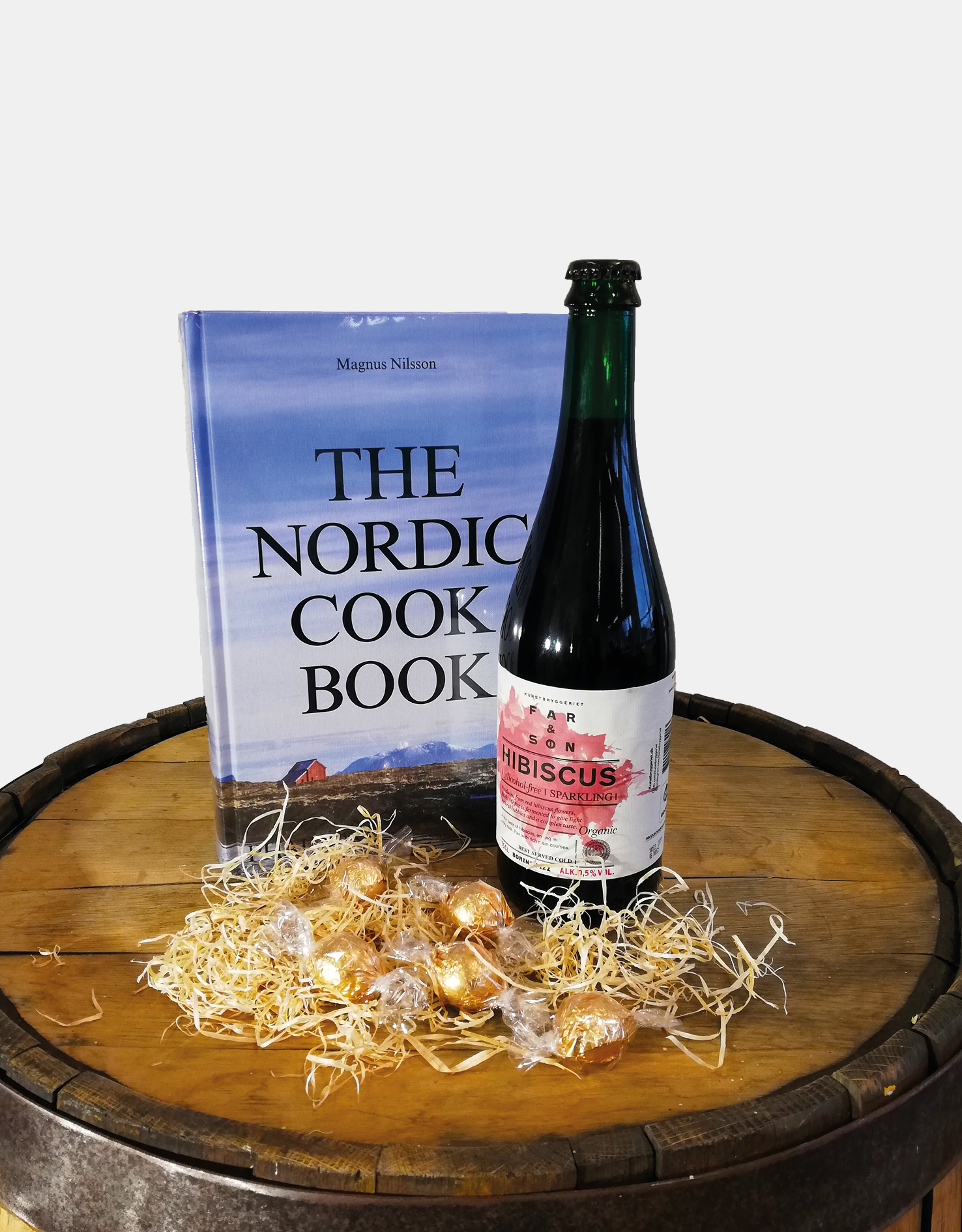 Billede af ?The Nordic Cookbook? & alkoholfri mousserende drik-pakke